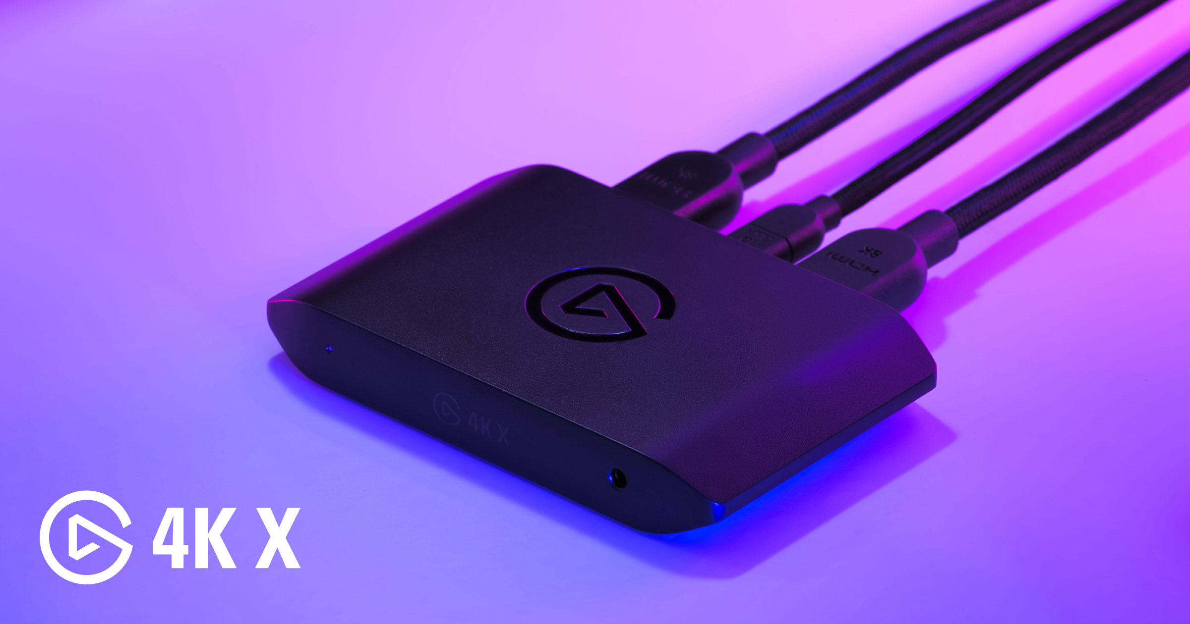 Official product image of the Elgato 4K X external capture card.