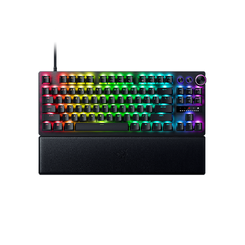 Official product image of the Razer Huntsman V3 Pro Tenkeyless gaming keyboard.